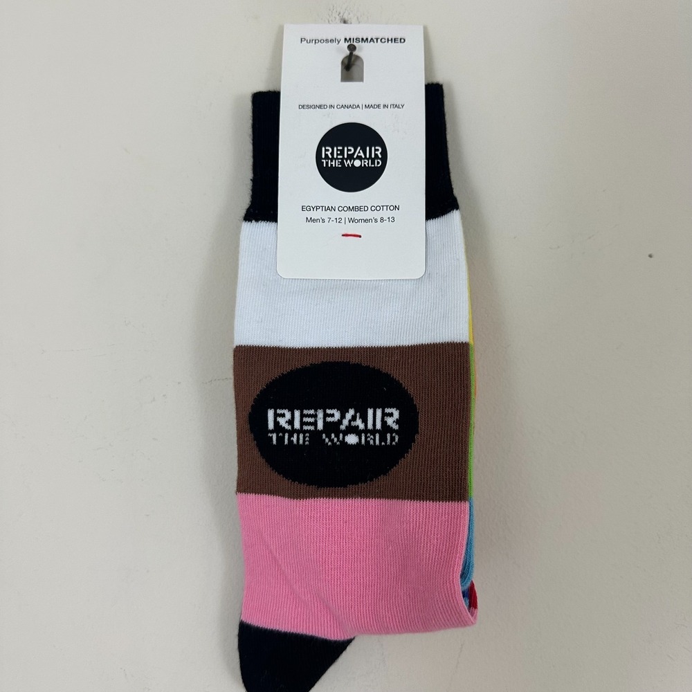 Friday Sock Co Repair The World Socks Italian Egyptian Cotton Unisex M7-12/W8-13